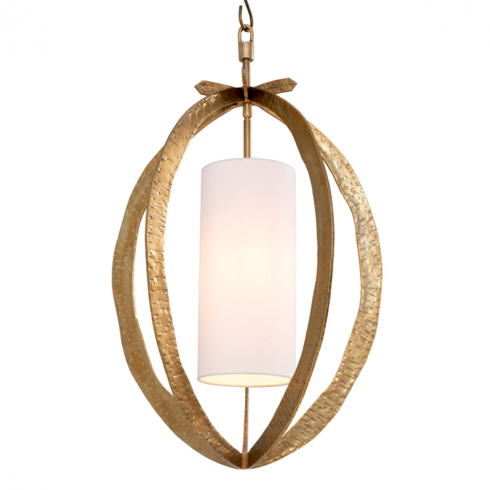 Candelabru, Luciano, finisaj din alamă cu aspect vintage hammered [1]