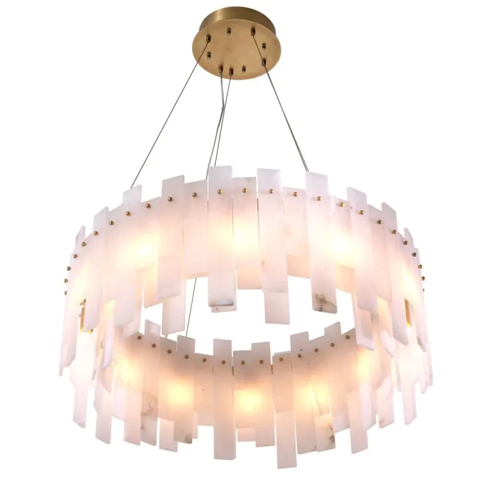 Candelabru, Pizzorni, finisaj din alamă cu aspect vintage, Dims: Ø 85 | H. 33  (CM) [3]