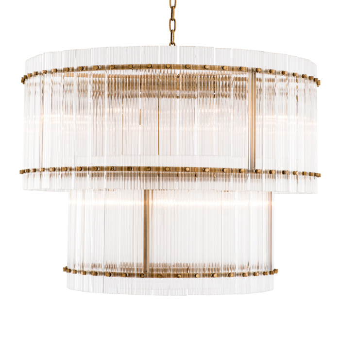 Candelabru, Ruby L, finisaj din alamă cu aspect vintage, Dims: Ø 93 | H. 70  (CM) [2]