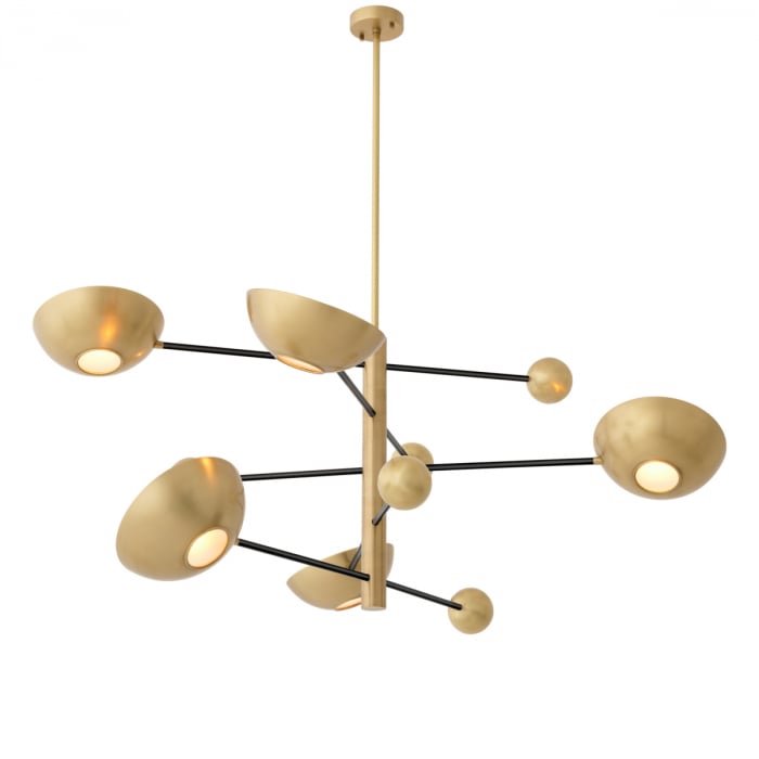 Candelabru, Salinas, finisaj din alamă cu aspect vintage, Dims: Ø 140 | H. 56.5  (CM) [4]