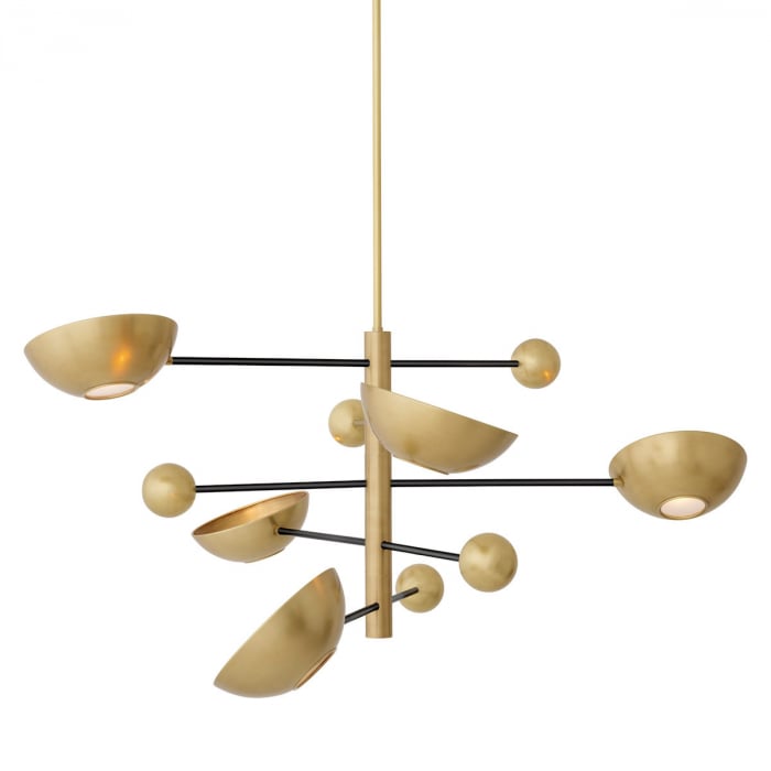 Candelabru, Salinas, finisaj din alamă cu aspect vintage, Dims: Ø 140 | H. 56.5  (CM) [1]