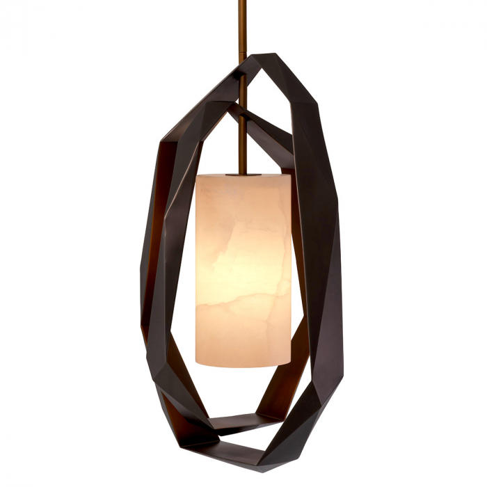 Candelabru, Santos Double finisaj gunmetal, alabastru, Dims: W. 51 | D. 42 | H. 76  (CM) [1]
