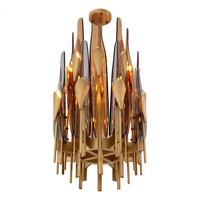 Candelabru, Sky vertical, finisaj din alamă cu aspect vintage, Dims: Ø 45 | H. 80  (CM) [1]