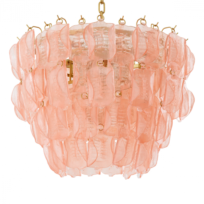 Candelabru, Solange din sticla roz [3]