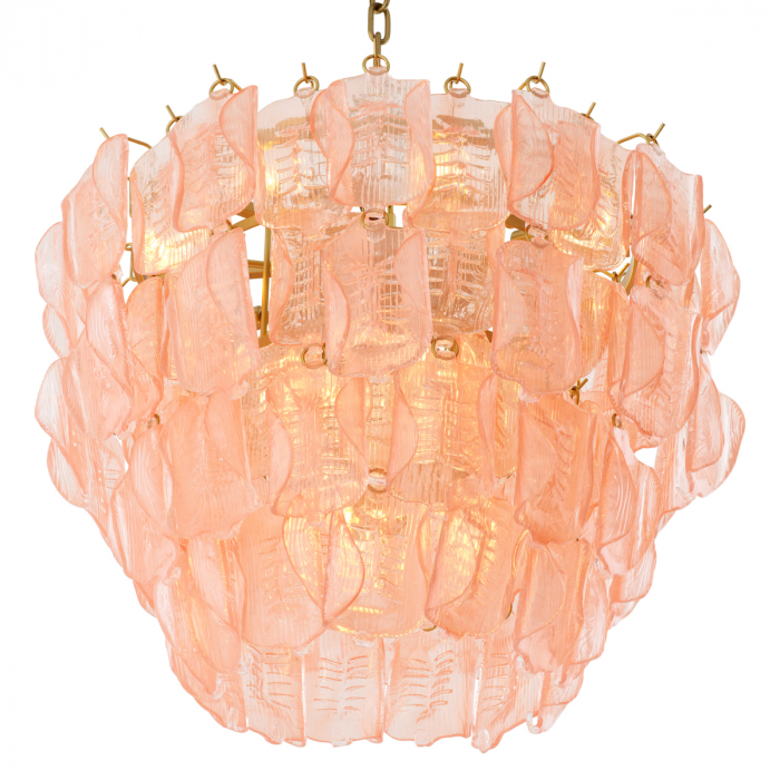Candelabru, Solange din sticla roz [4]