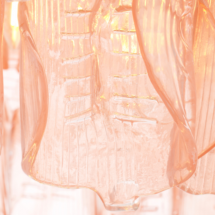 Candelabru, Solange din sticla roz [6]