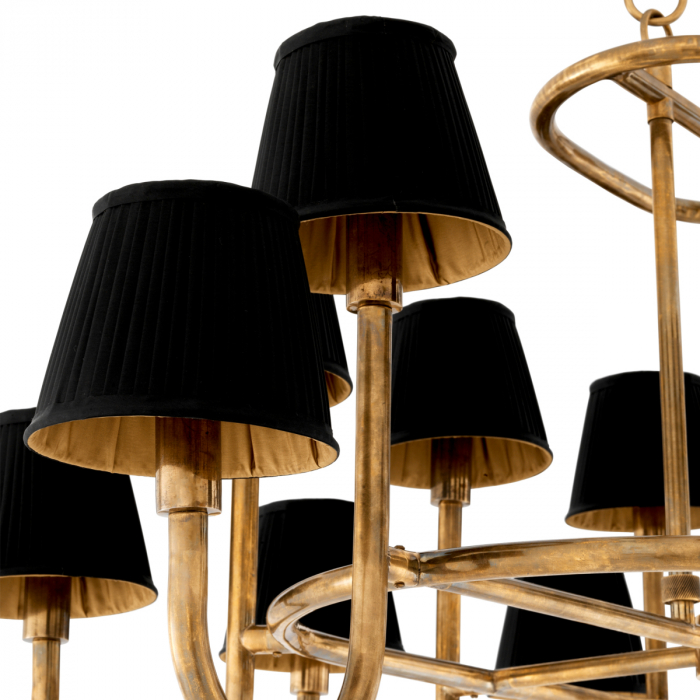 Candelabru, Sparrows, finisaj din alamă cu aspect vintage, Dims: W. 120.5 | D. 90.5 | H. 57  (CM) [6]