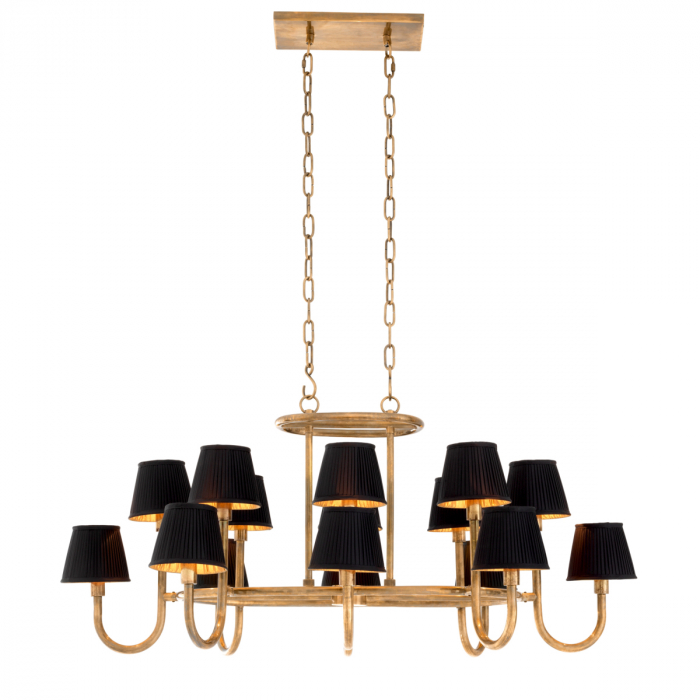 Candelabru, Sparrows, finisaj din alamă cu aspect vintage, Dims: W. 120.5 | D. 90.5 | H. 57  (CM) [4]