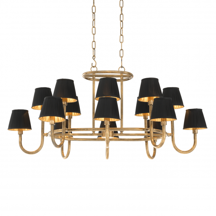 Candelabru, Sparrows, finisaj din alamă cu aspect vintage, Dims: W. 120.5 | D. 90.5 | H. 57  (CM) [2]