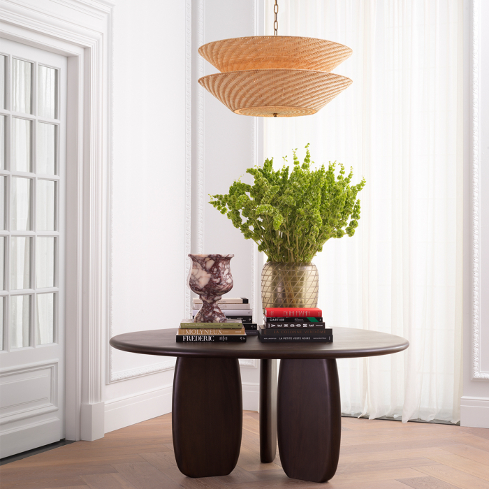 Candelabru Tavira din ratan natural |Ø 85 | H. 46 cm  [2]