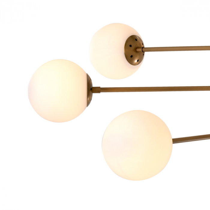 Candelabru, Tortora, finisaj din alamă cu aspect vintage, Dims: Ø 122 | H. 69  (CM) [5]