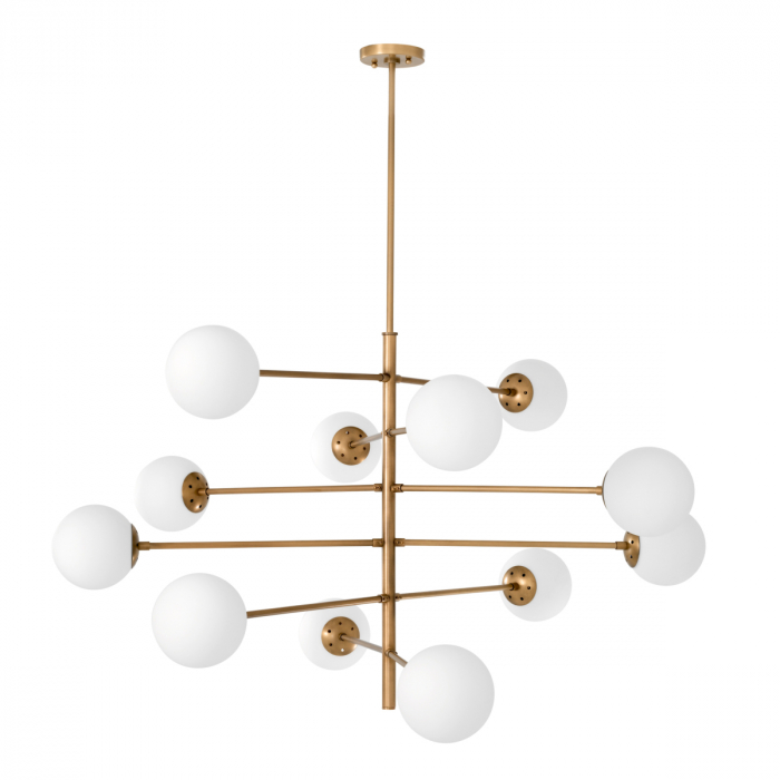 Candelabru, Tortora, finisaj din alamă cu aspect vintage, Dims: Ø 122 | H. 69  (CM) [3]