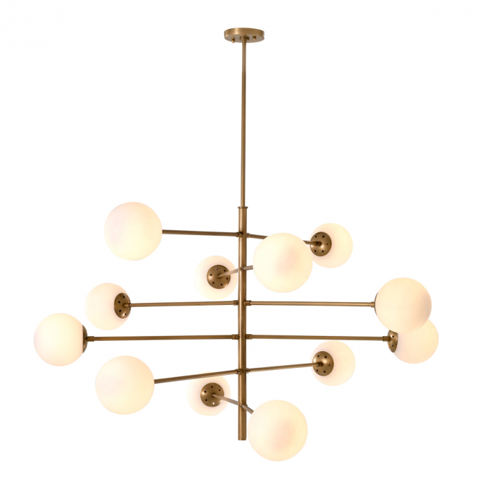 Candelabru, Tortora, finisaj din alamă cu aspect vintage, Dims: Ø 122 | H. 69  (CM) [1]