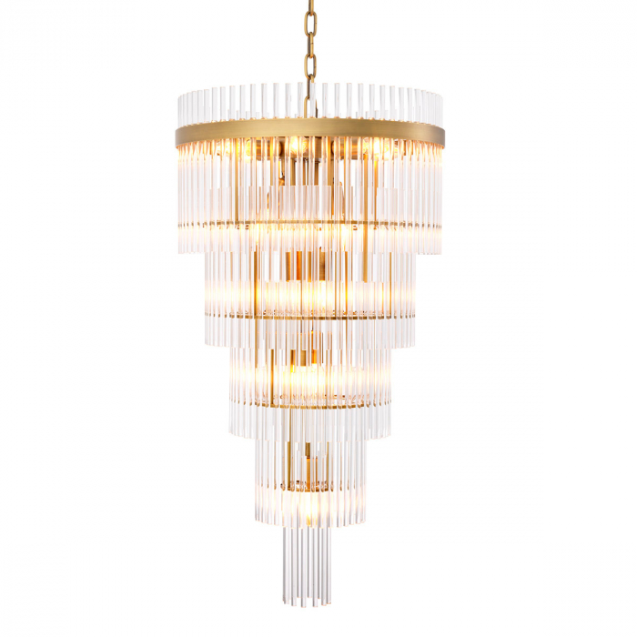 Candelabru, Yara L, finisaj din alamă cu aspect vintage, Dims: Ø 49 | H. 93  (CM) [1]