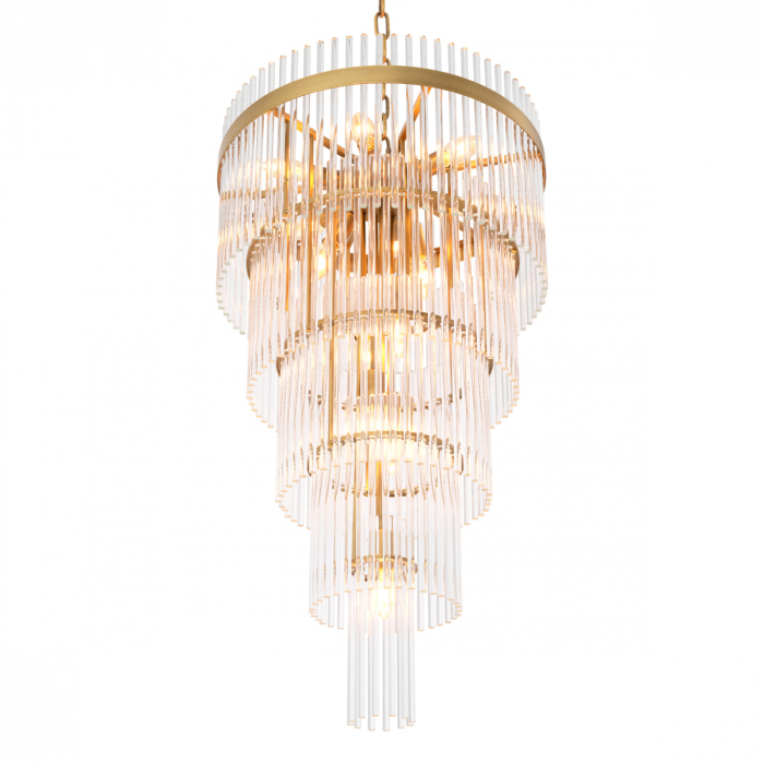 Candelabru, Yara L, finisaj din alamă cu aspect vintage, Dims: Ø 49 | H. 93  (CM) [4]
