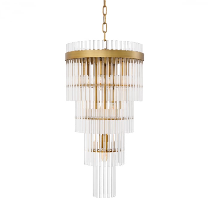 Candelabru, Yara S, finisaj din alamă cu aspect vintage, Dims: Ø 35.5 | H. 68  (CM) [2]