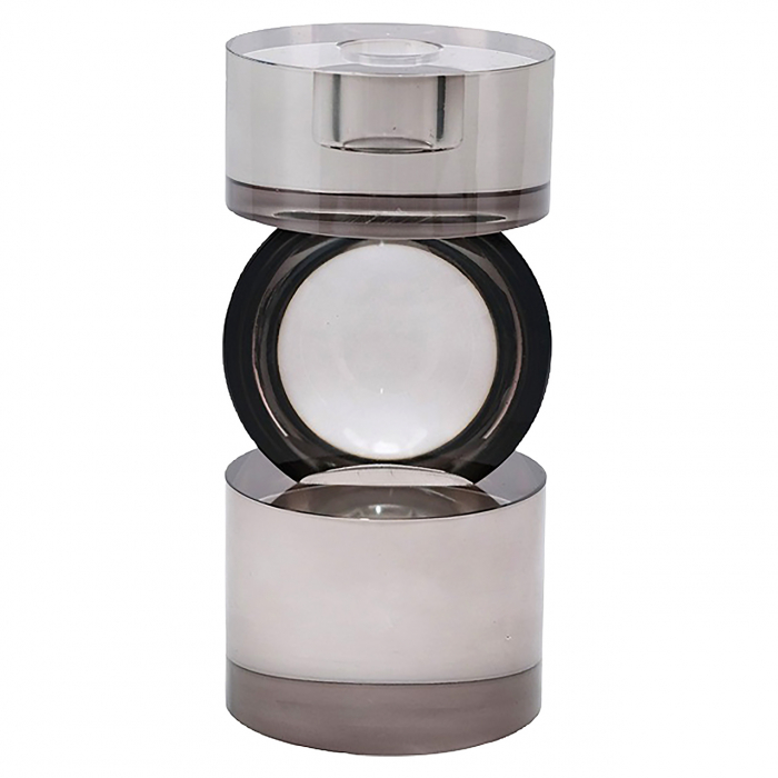Suport lumânare Jennyl mic (Gri), Dims: 16.5 x 8.0 x 8.0 cm [1]