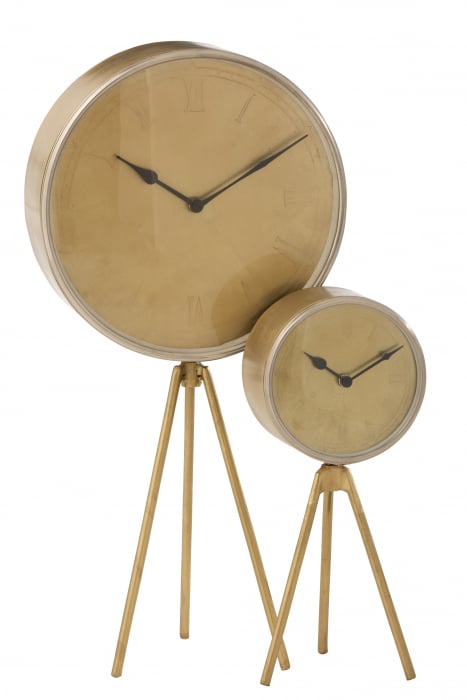 Ceas cu 3 picioare, Metal, Auriu, 31x19x62 cm [2]
