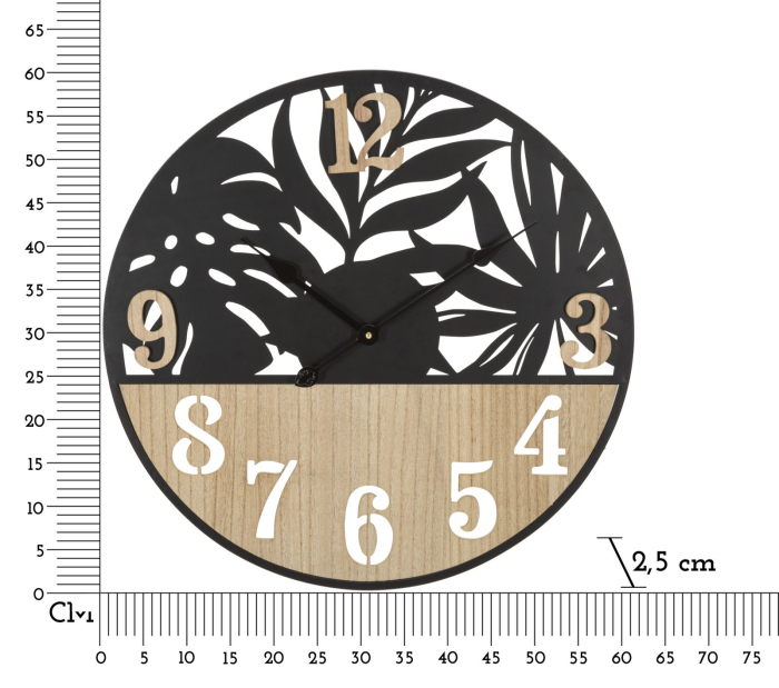 Ceas de perete cu palmier cm ø 60x2,5 [6]