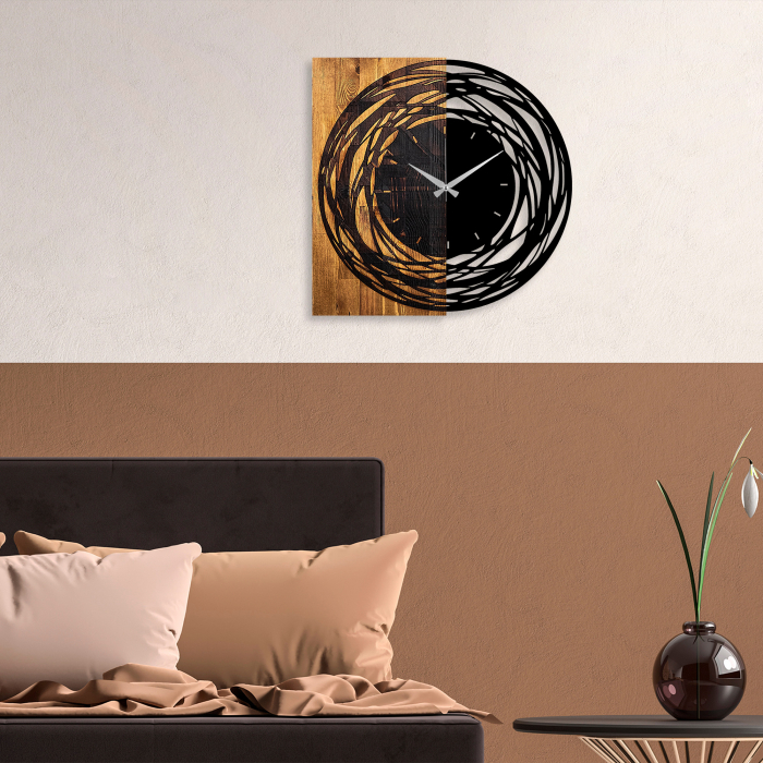 Ceas de perete decorativ din lemn [3]