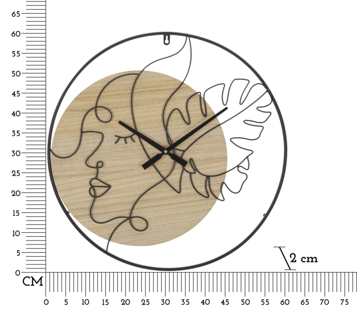 Ceas de perete elegant -b- cm ø 60x2 [6]