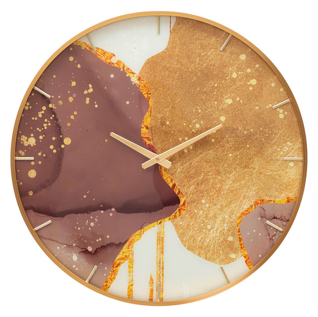 Ceas de perete Glody, Sticla/MDF/Metal, Multicolor, 60x5x5 cm [2]