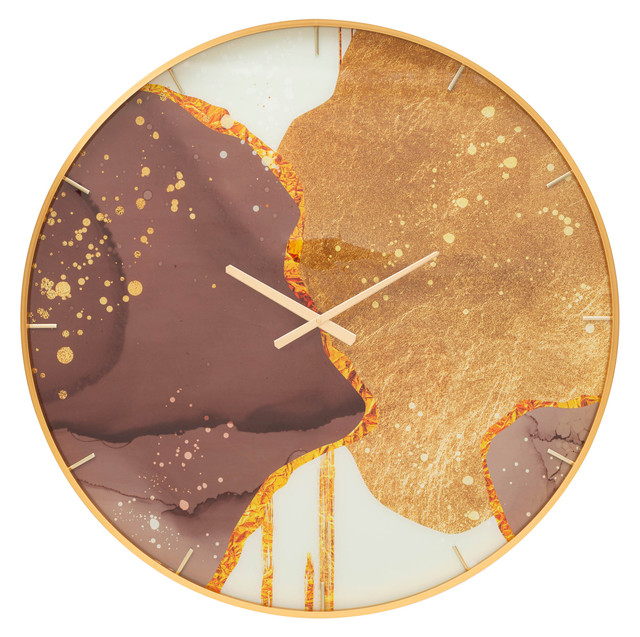 Ceas de perete Glody, Sticla/MDF/Metal, Multicolor, 80x5x5 cm [2]