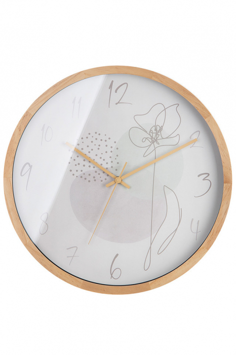 Ceas de perete MDF One Line Flower [2]