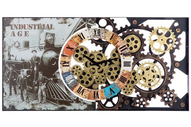 Ceas de perete, metal Industrial [2]
