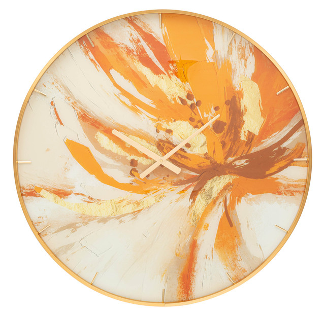 Ceas de perete Toply, Sticla/MDF/Metal, Multicolor, 80x5x5 cm [2]