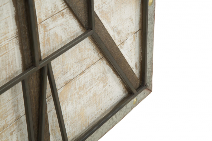 Ceas de perete West, lemn/MDF/fier, multicolor, 60X4X89 cm [5]