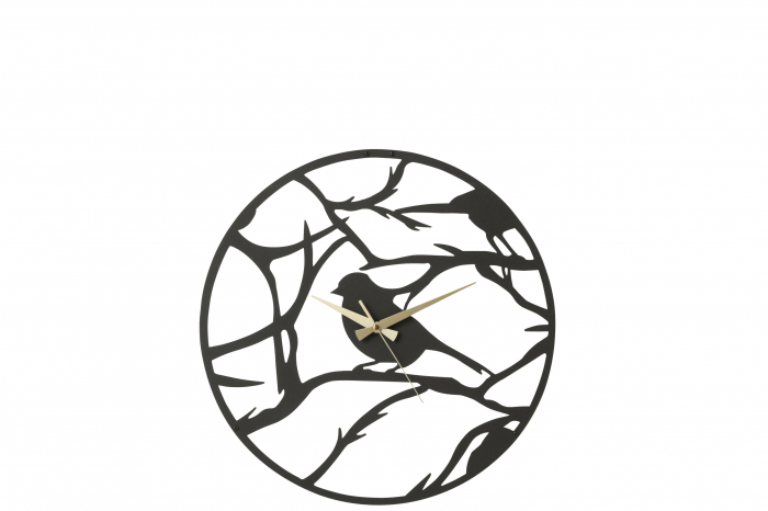 Ceas Metal  Negru 49x49x2