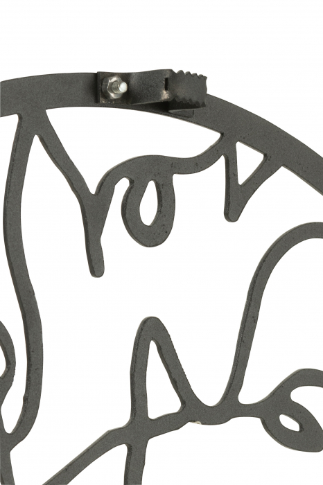 Ceas, Metal , Negru, 49x49x3 [3]