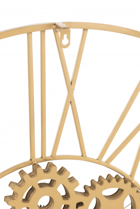Ceas Roman Numerals, Metal, Auriu, 80x6.5x80 cm [2]