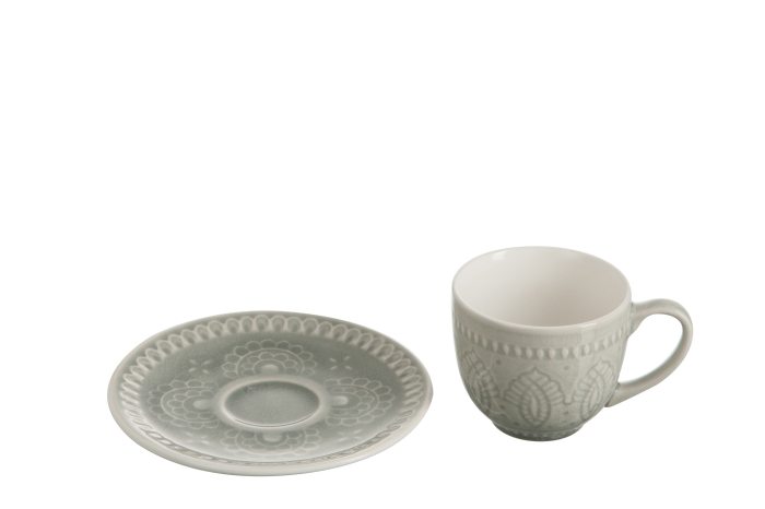 Ceasca cu farfurie, Ceramica Gri [2]