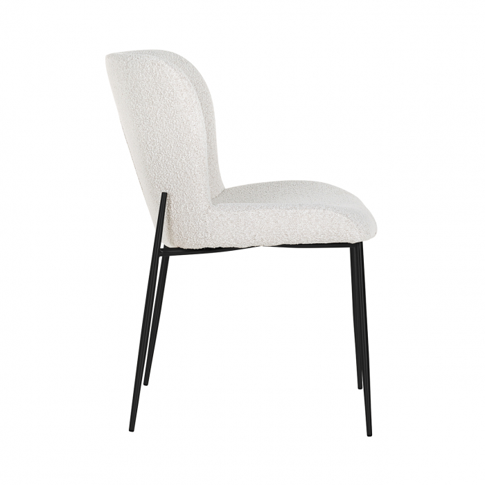 Scaun  Darby alb  bouclé / negru [2]