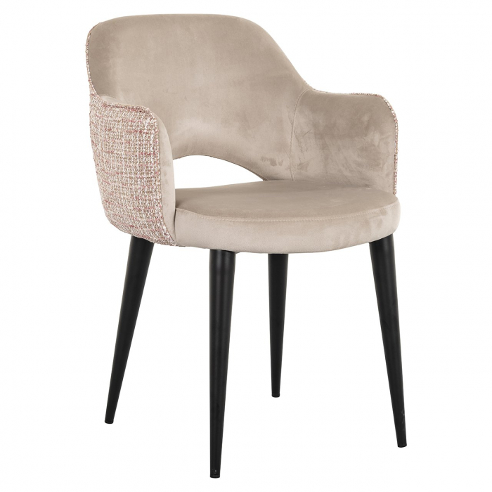 Scaun Giovanna khaki catifea/ trendy rose (Be trendy 1673 rose) [1]