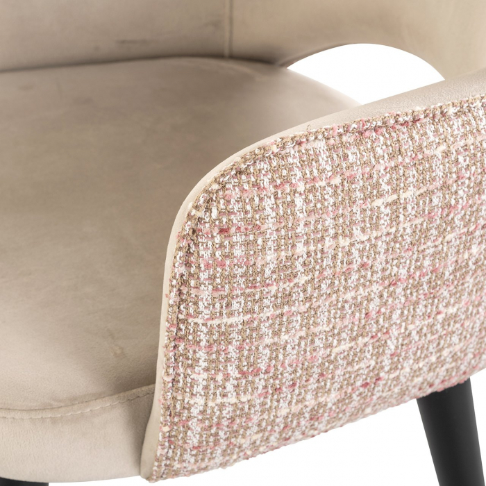 Scaun Giovanna khaki catifea/ trendy rose (Be trendy 1673 rose) [6]