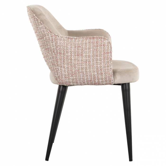 Scaun Giovanna khaki catifea/ trendy rose (Be trendy 1673 rose) [2]
