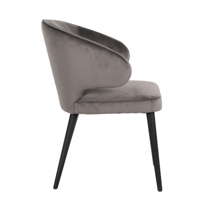 Scaun Indigo gri  catifelat [2]