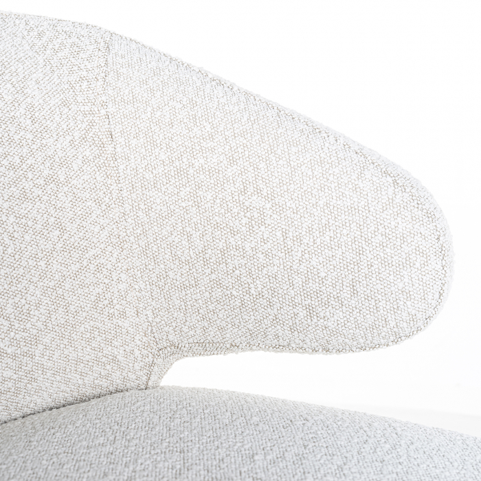 Scaun Indigo alb  bouclé [5]