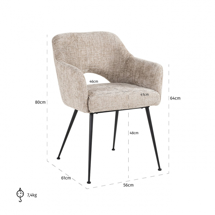 Scaun Jenthe gri [5]