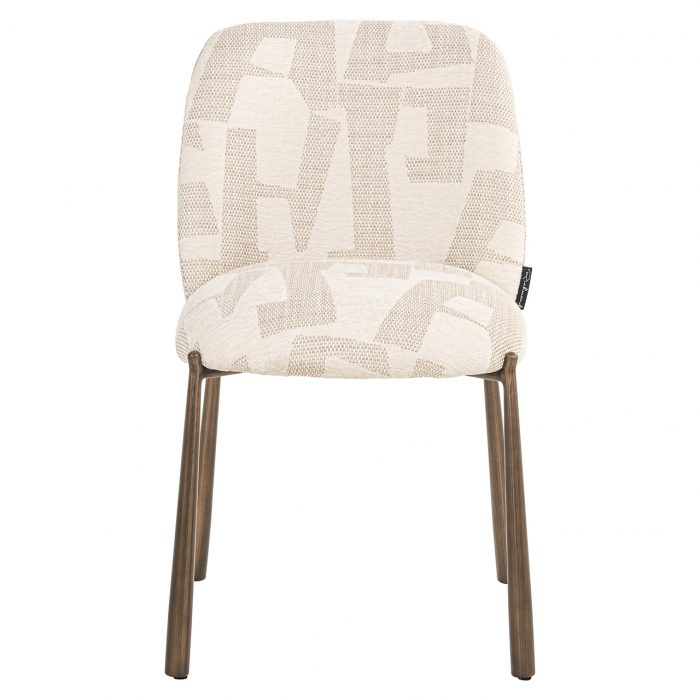 Scaun Lana (set de 2) (Grafic bej), Dims: 81.0 x 49.0 x 57.0 cm [4]