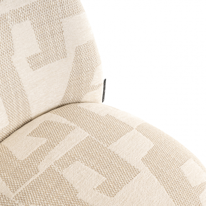 Scaun Lana (set de 2) (Grafic bej), Dims: 81.0 x 49.0 x 57.0 cm [8]