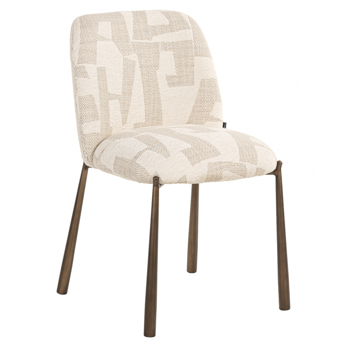 Scaun Lana (set de 2) (Grafic bej), Dims: 81.0 x 49.0 x 57.0 cm [1]