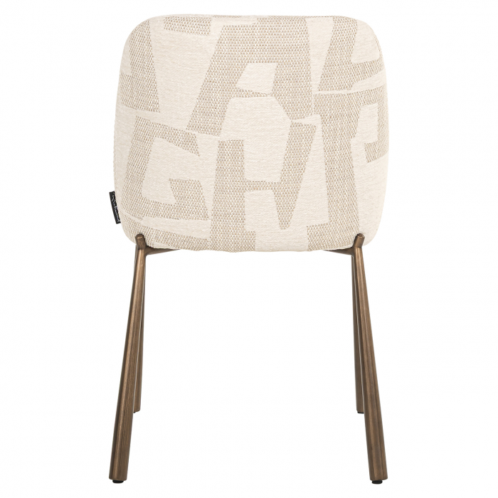 Scaun Lana (set de 2) (Grafic bej), Dims: 81.0 x 49.0 x 57.0 cm [3]