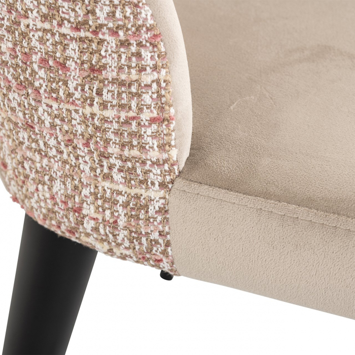 Scaun Tabitha khaki catifea/ trendy rose (Be trendy 1673 rose) [7]