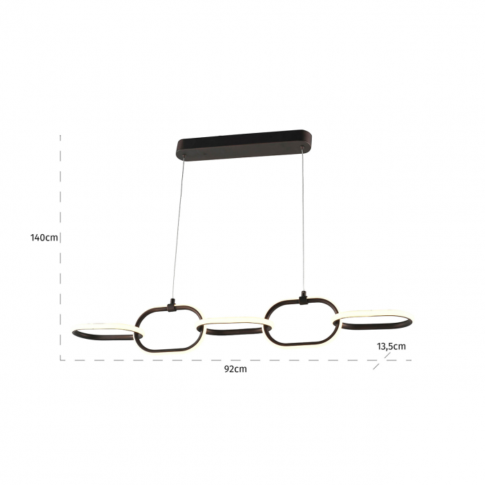 Candelabru Layn (bronz), Dims: 140.0 x 92.0 x 13.5 cm [4]