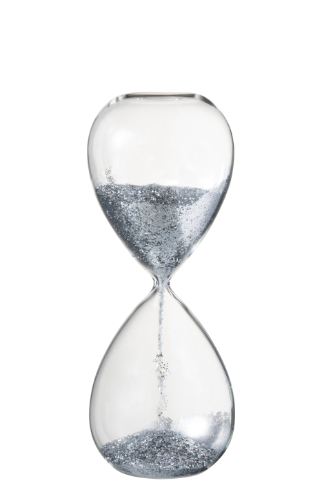 Clepsidra, Sticla, Argintiu, 13x13x32 cm [1]
