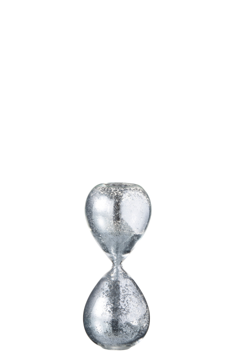 Clepsidra, Sticla, Argintiu, 8x8x20 cm [2]